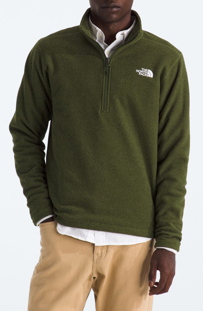 The North Face Cap Rock Half Zip Pullover, Main, color, Woodland Green Heather