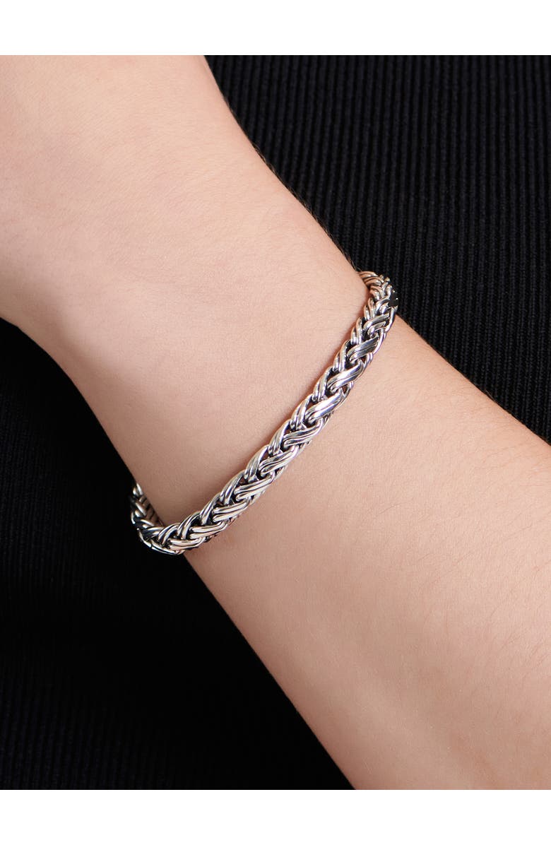 DEVATA Paddy Oval Chain Bracelet in Sterling Silver, 7mm, Alternate, color, Silver