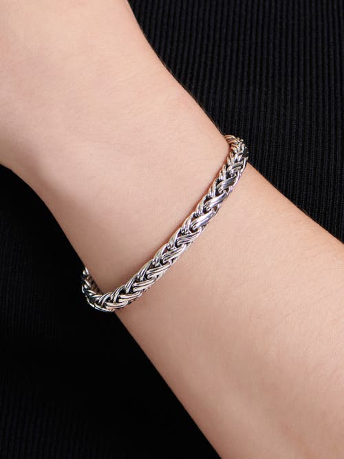 Devata Paddy Oval Chain Bracelet In Silver