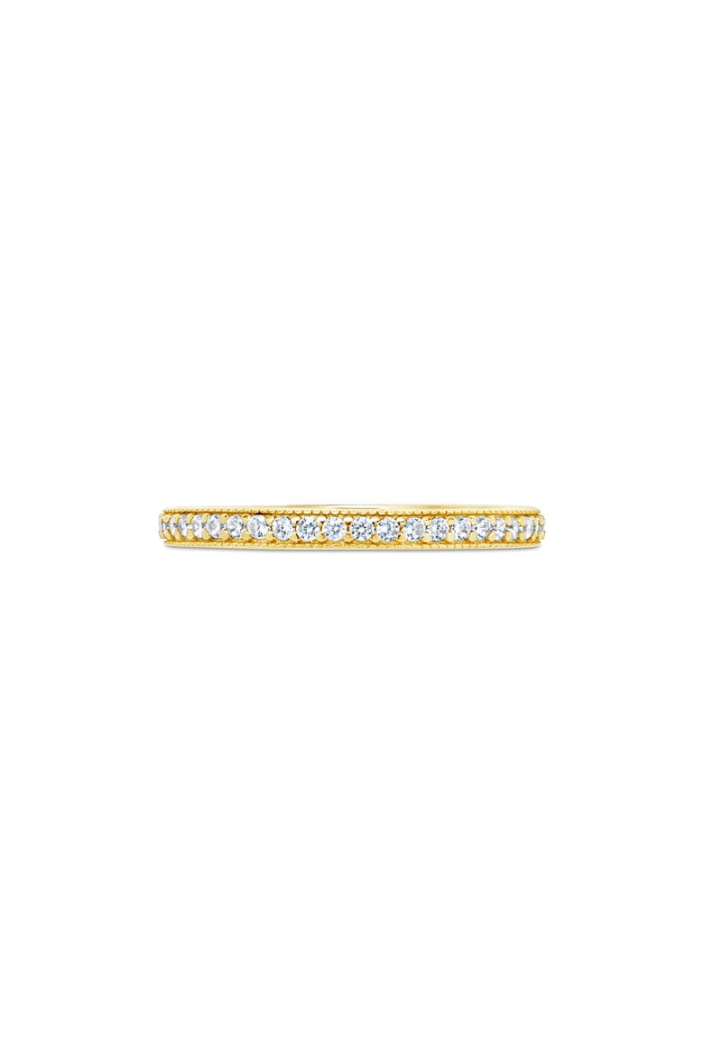 Thin Cubic Zirconia Band Ring, Alternate, color, GOLD