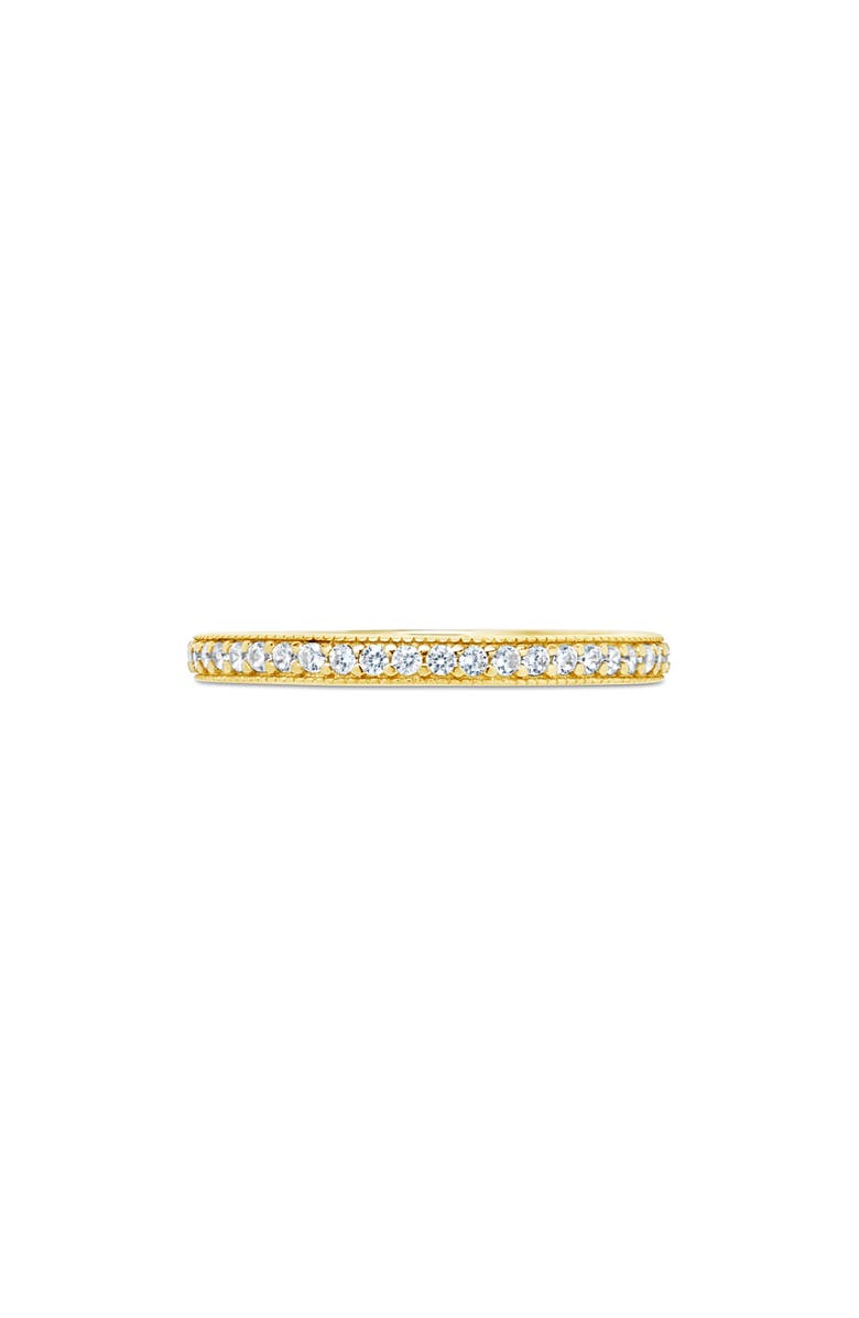 Sterling Forever Thin Cubic Zirconia Band Ring, Alternate, color,