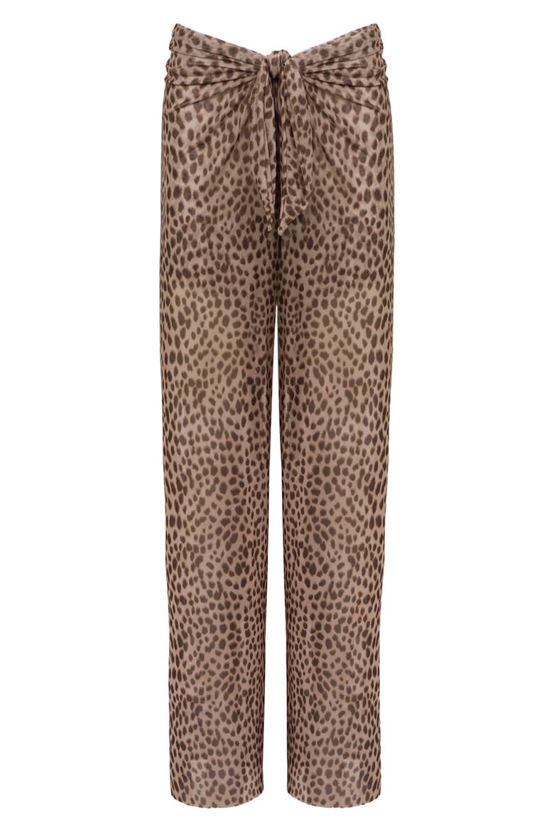 Pareo Cover-Up Pants, Main, color, BROWN MULTI