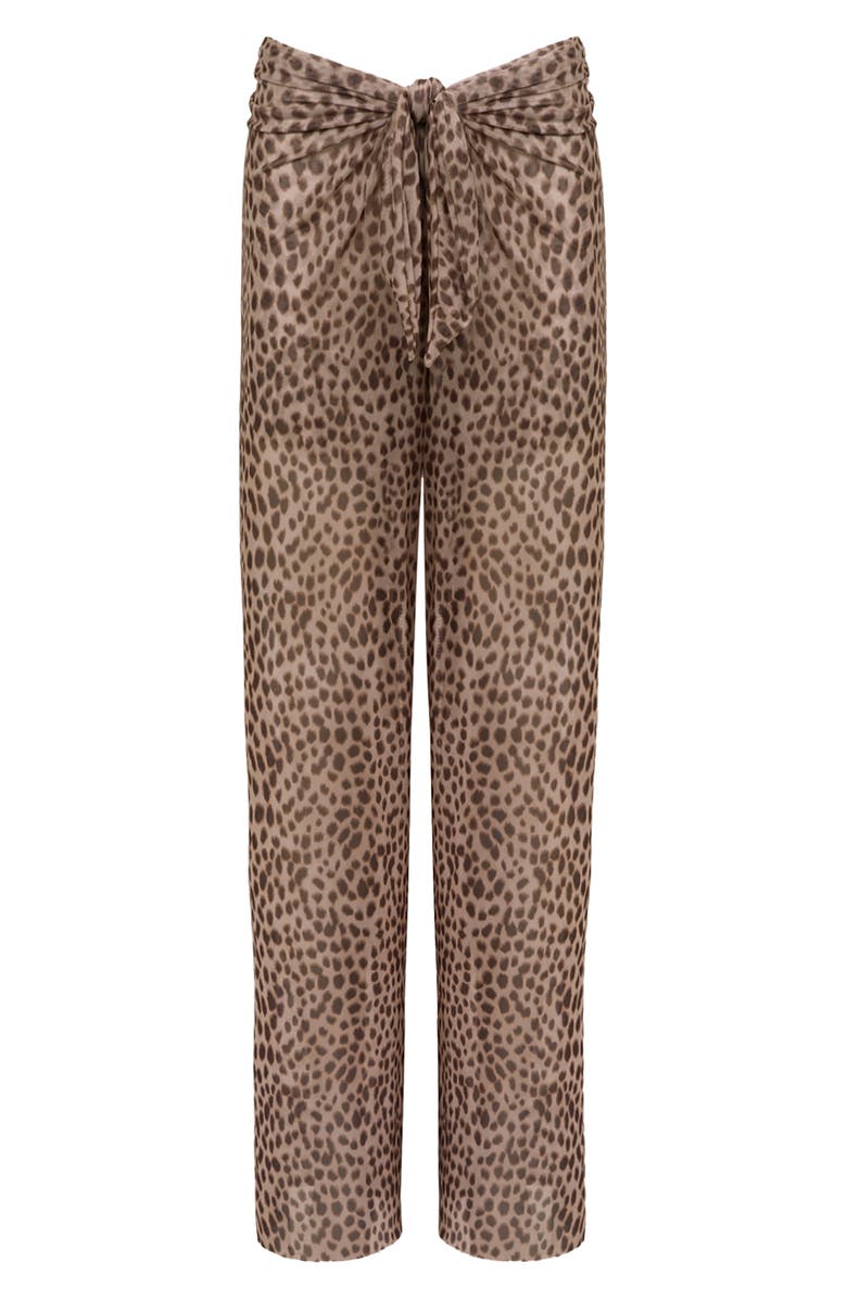 ViX Paula Hermanny Pareo Cover-Up Pants, Main, color, Brown Multi