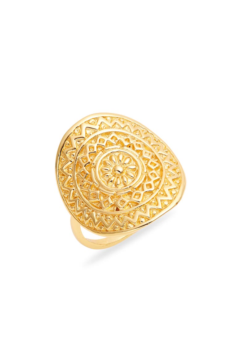 Fez Mandala Ring, Main, color, GOLD