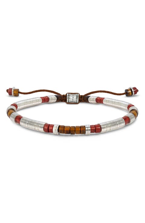 Men's Judson Sterling Silver & Bead Bracelet