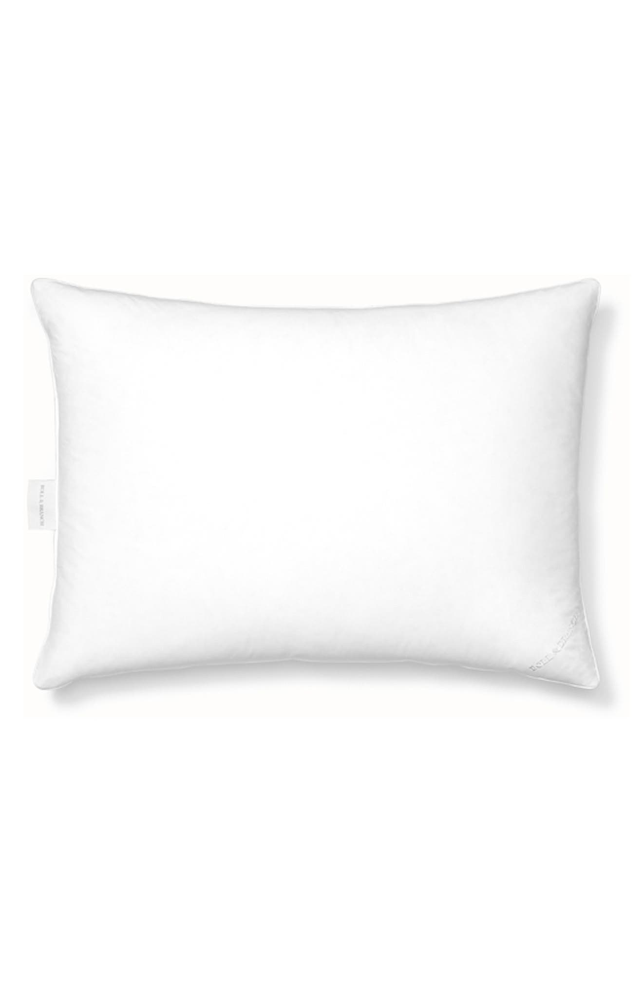 Boll & Branch Firm PrimaLoft® Alternative Down Pillow in White 
