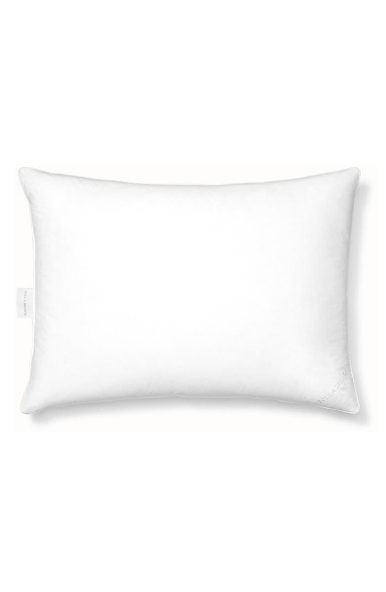Boll & Branch Firm Down Pillow, Main, color, White
