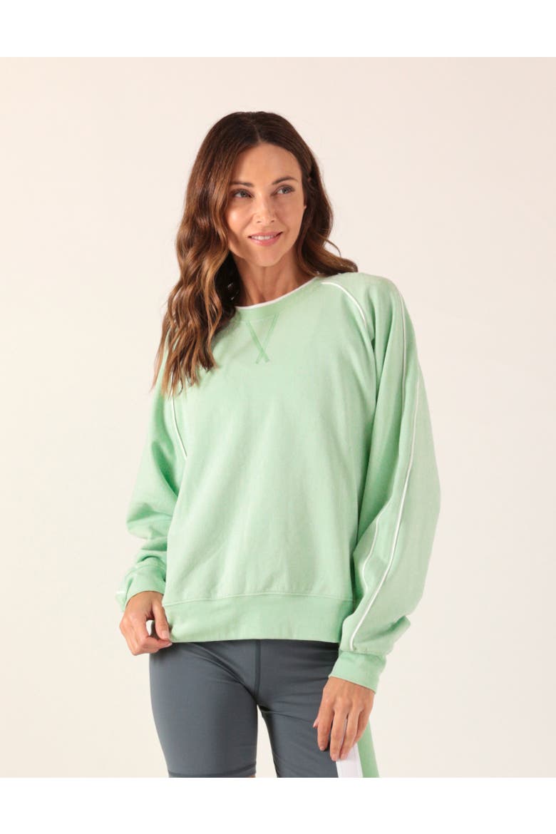 Pacer Crew Sweatshirt, Main, color, Seafoam