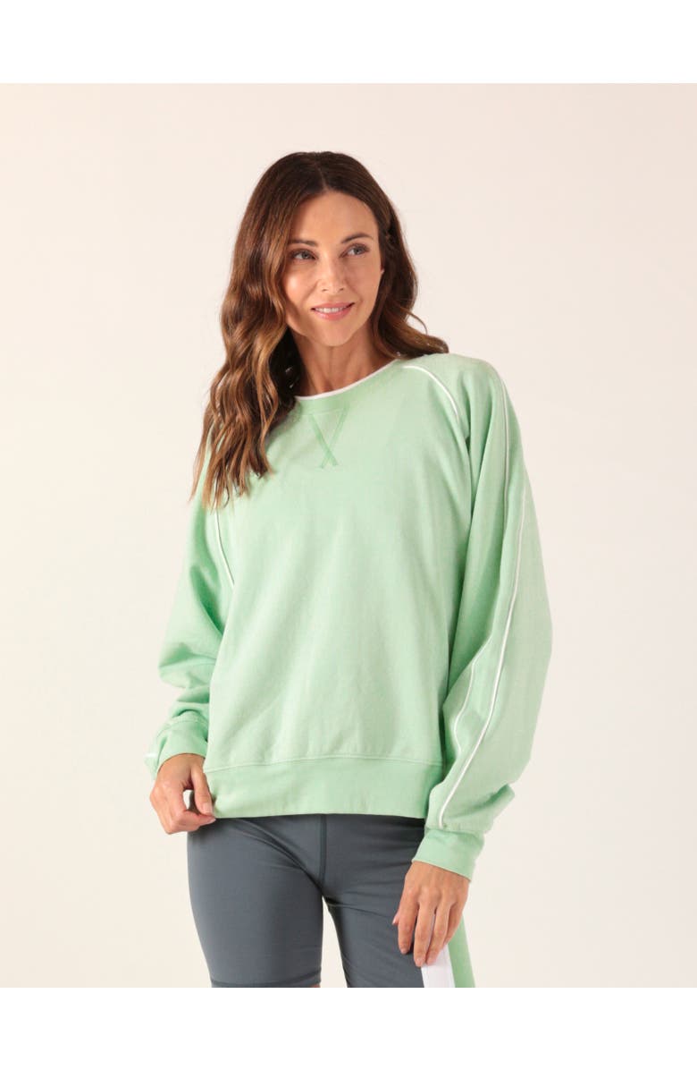 GLYDER Pacer Crew Sweatshirt, Main, color, Seafoam