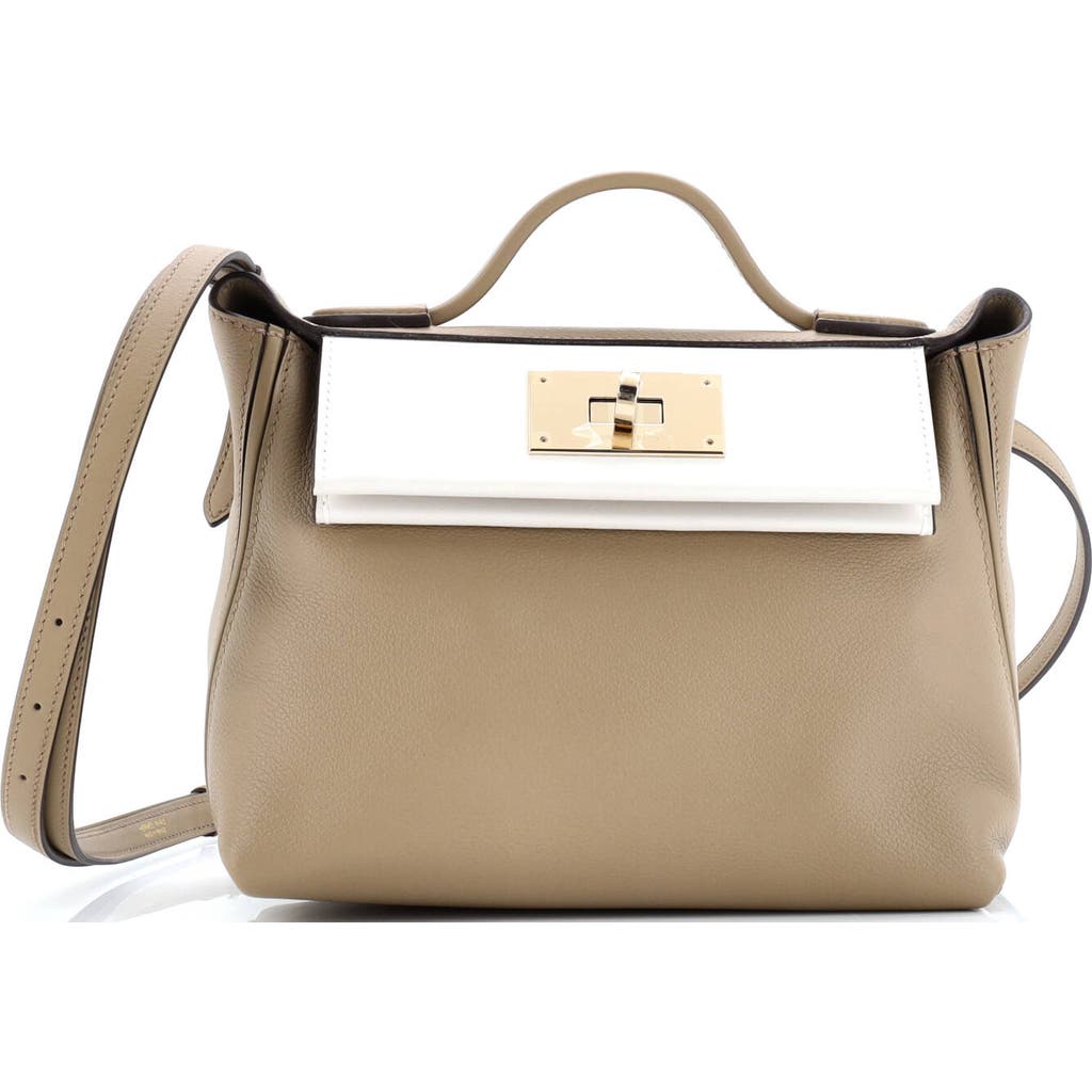 Pre-Owned Hermes 24/24 Bag Tricolor Evercolor with Swift 21 in Beige Marfa  product
