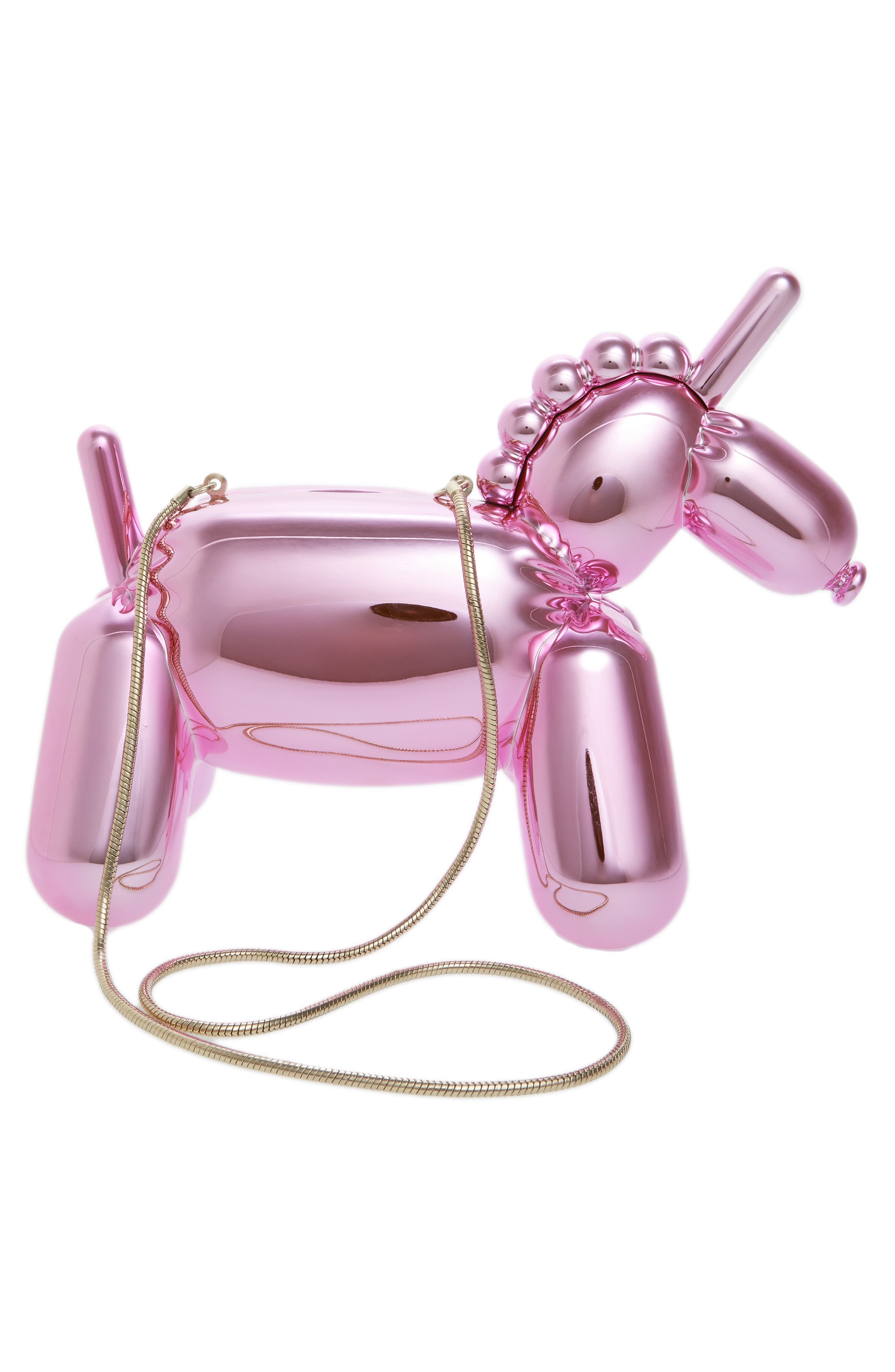 Kate Spade New York unicorn balloon clutch, Alternate, color, 