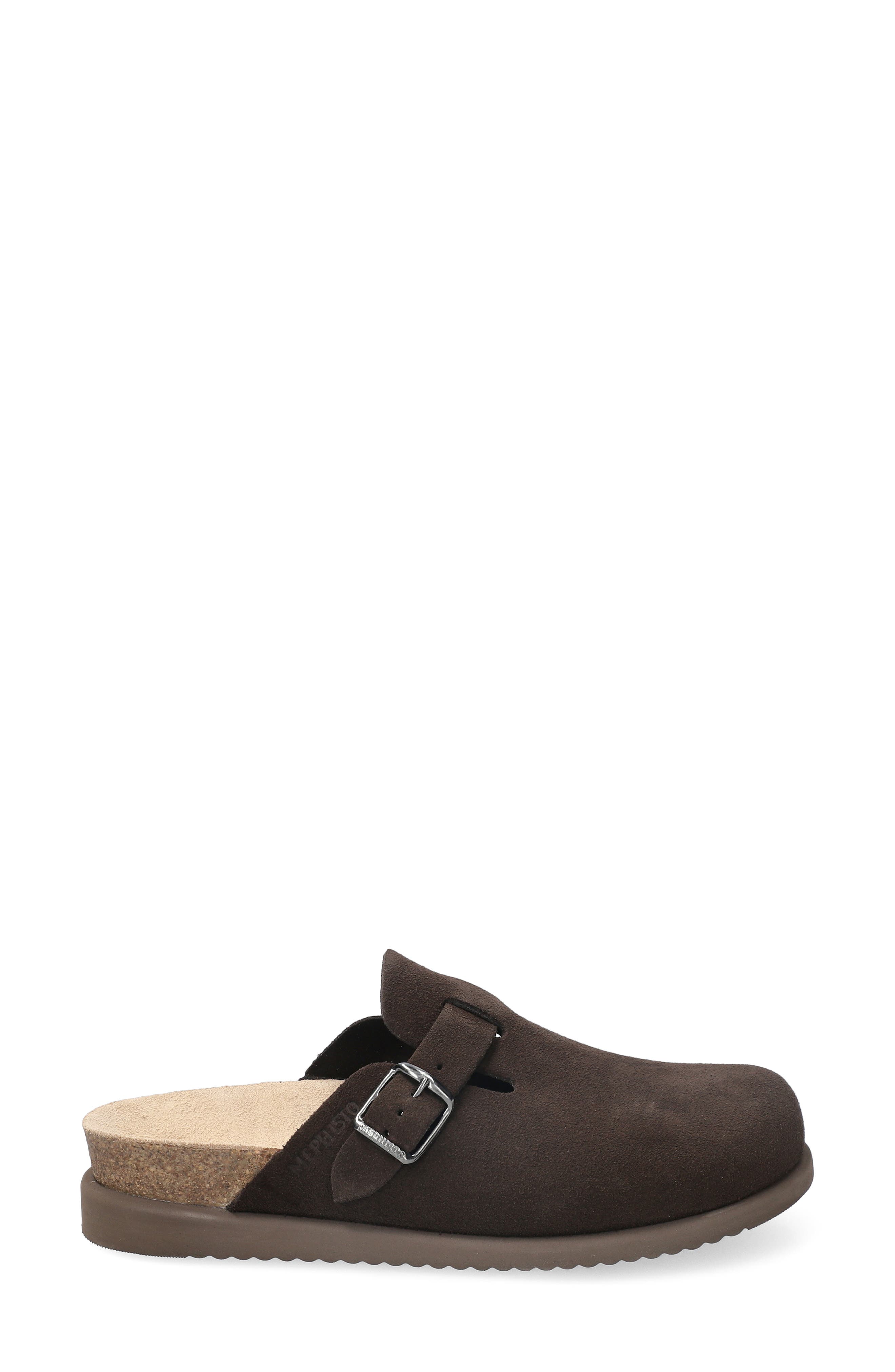 Halina Footbed Clog, Alternate, color, DARK BROWN 62851/ 12