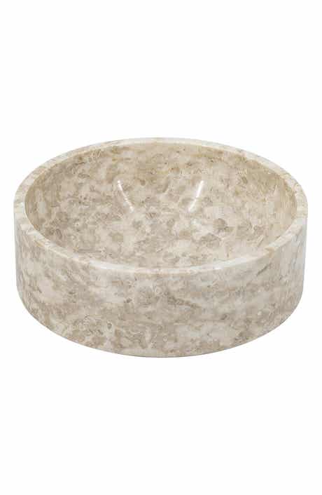 R16 HOME Round Decorative Marble Bowl