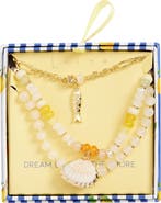 Leith Layered Sealife Beaded Necklace