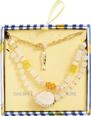Leith Layered Sealife Beaded Necklace
