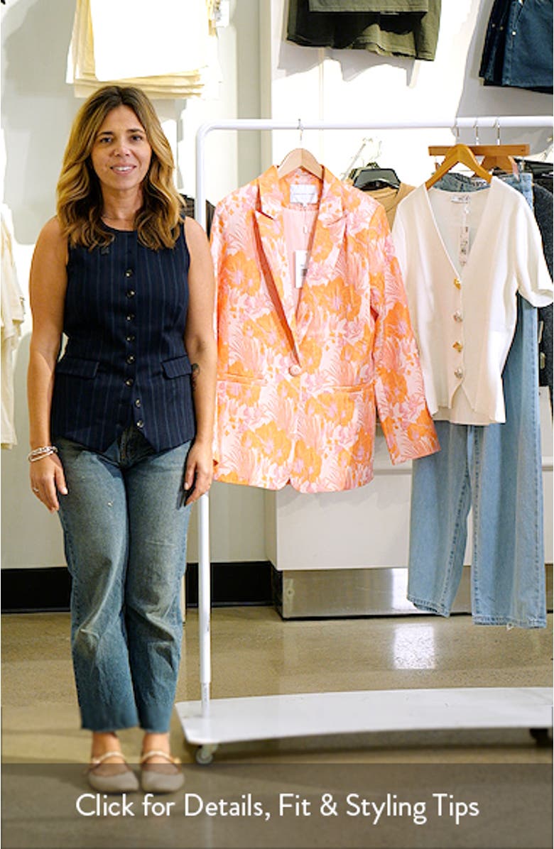 Floral Jacquard Blazer, sales video thumbnail