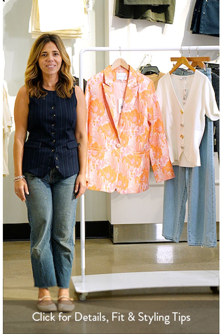 Floral Jacquard Blazer video
