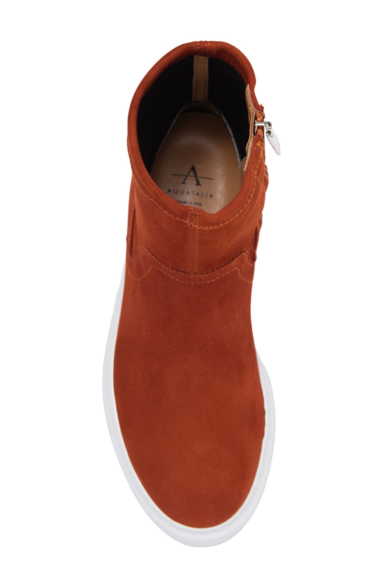 Laina Leather Sneaker Boot, Alternate, color, CINNAMON