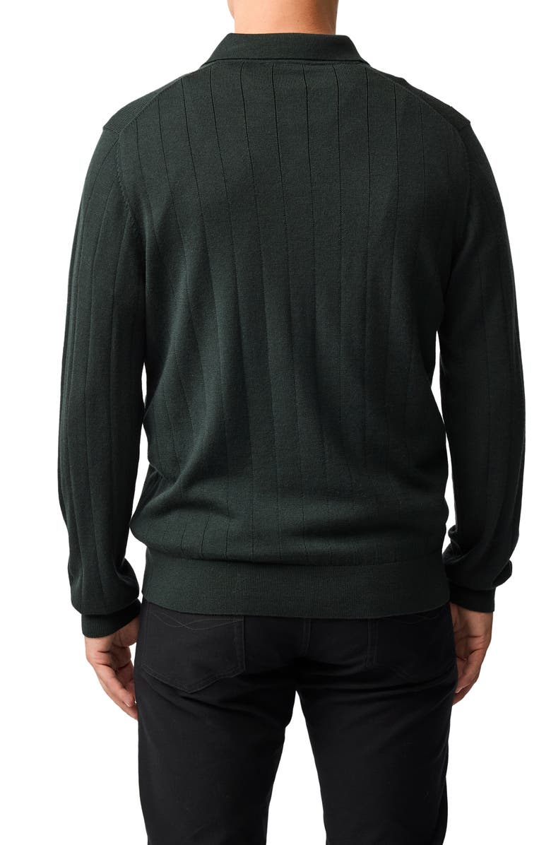 Rodd & Gunn Murdoch Merino Wool Polo, Alternate, color, Forest