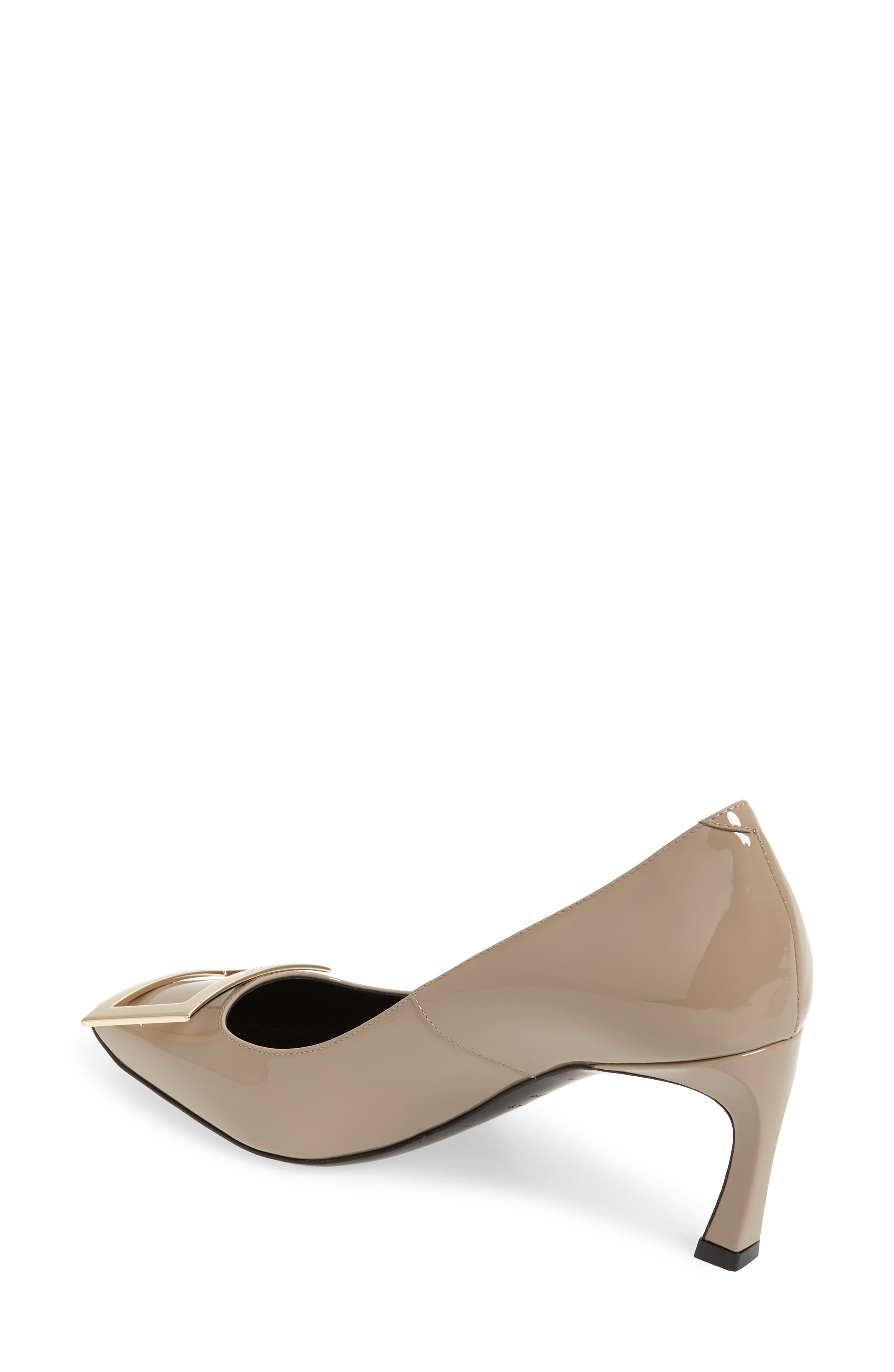 Roger Vivier Belle Vivier Trompette Pump, Alternate, color, Cement Grey