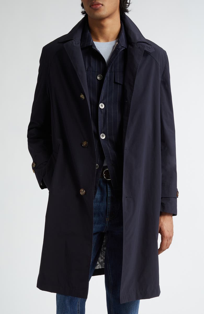 Brunello Cucinelli Water Resistant Raincoat, Main, color, 