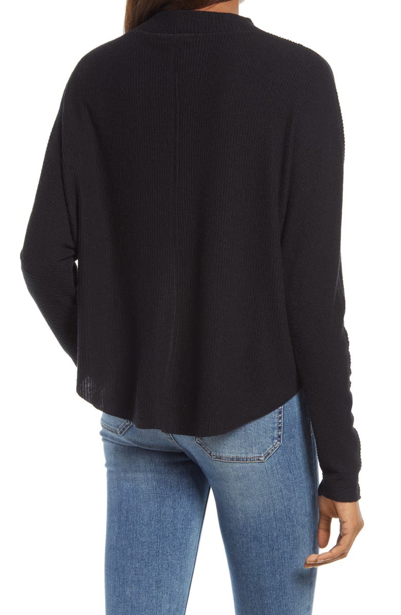 Treasure & Bond Mock Neck Rib Pullover, Alternate, color,