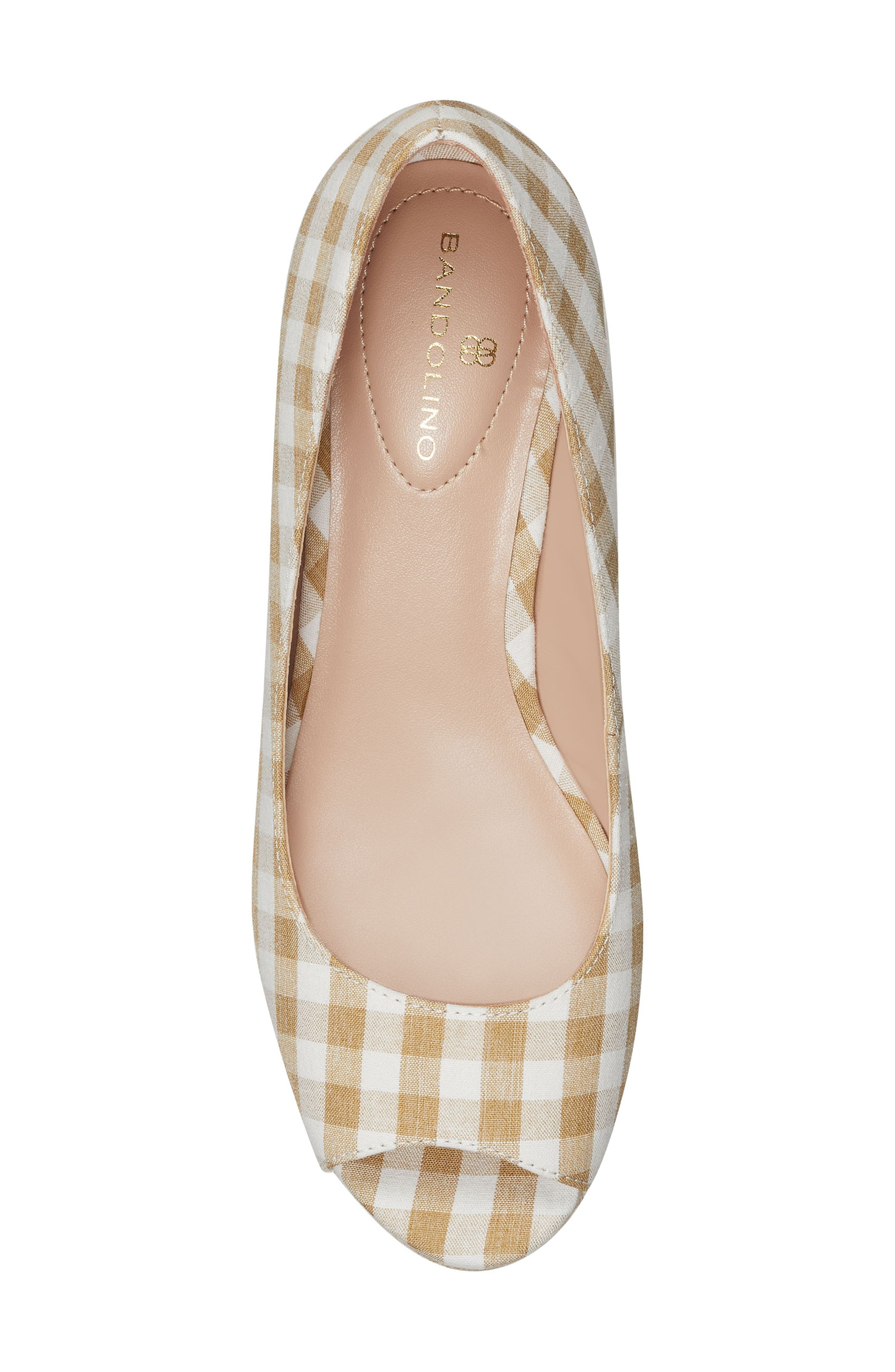 Nuri Espadrille Wedge Sandal, Alternate, color, MUSTARD/ WHITE GINGHAM