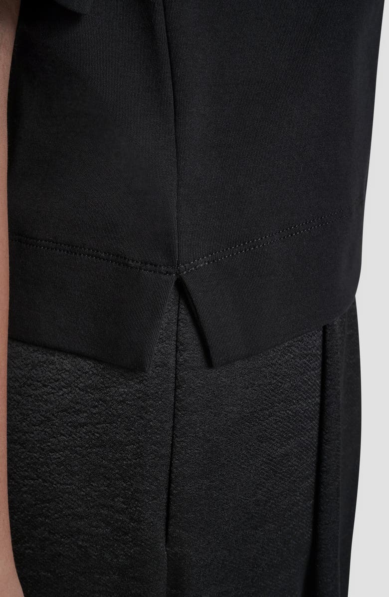 DKNY Stud Heart Appliqué T-Shirt, Alternate, color, Black