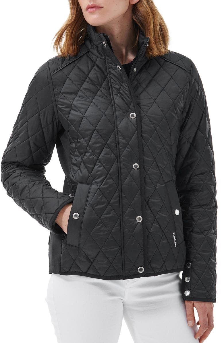 Barbour Yarrow Quilted Zip-Up Jacket, Main, color,