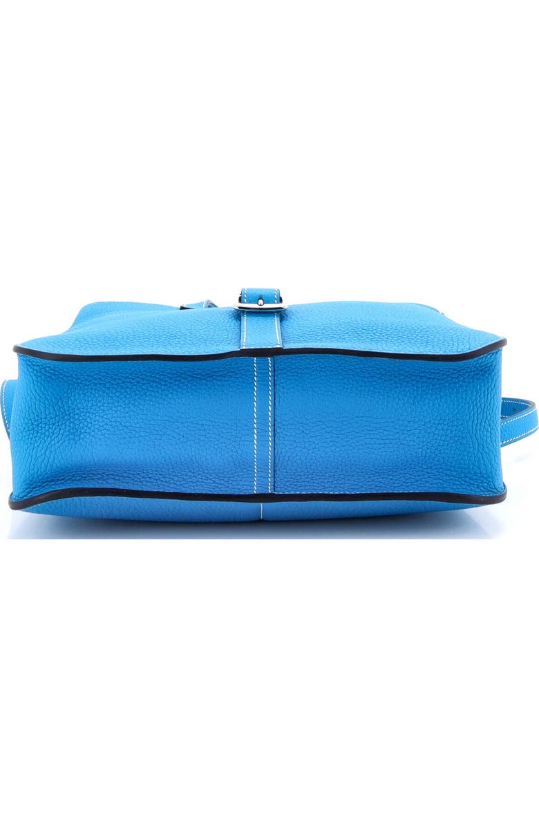 Pre-Owned Hermes Halzan Bag Clemence 31, Alternate, color, Bleu Zanzibar