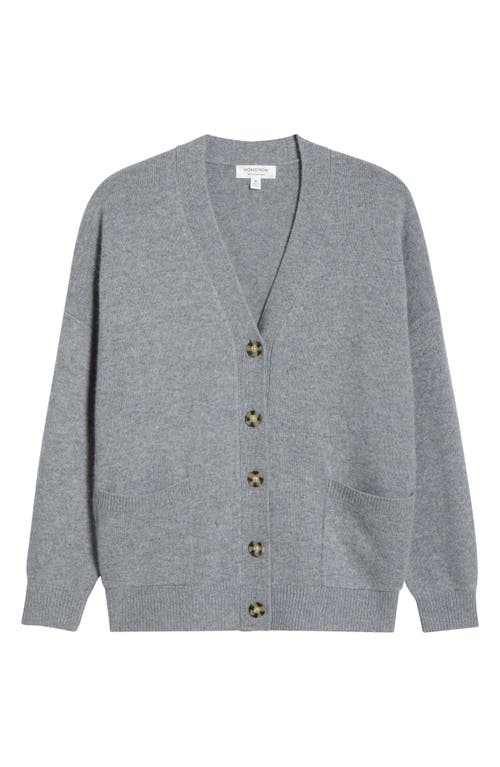 Nordstrom Wool & Cashmere Boyfriend Cardigan In Gray