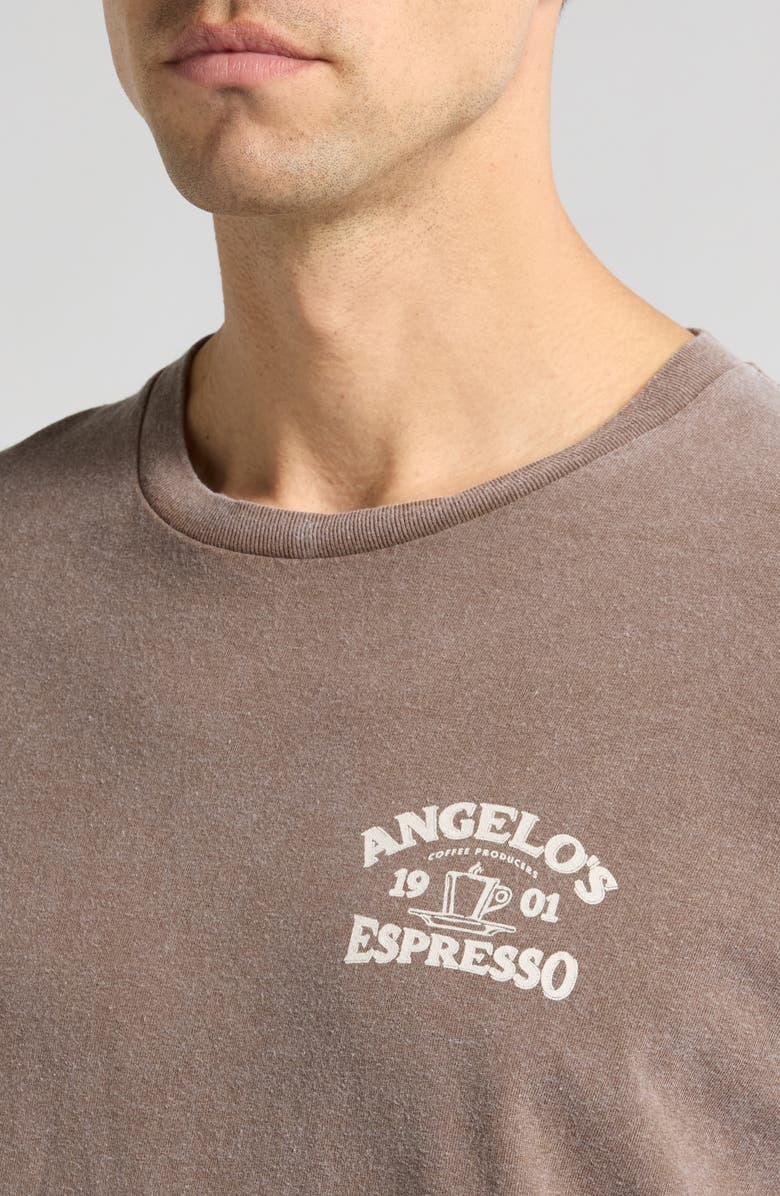BDG Urban Outfitters Angelo's Espresso Cotton Graphic T-Shirt, Alternate, color, 