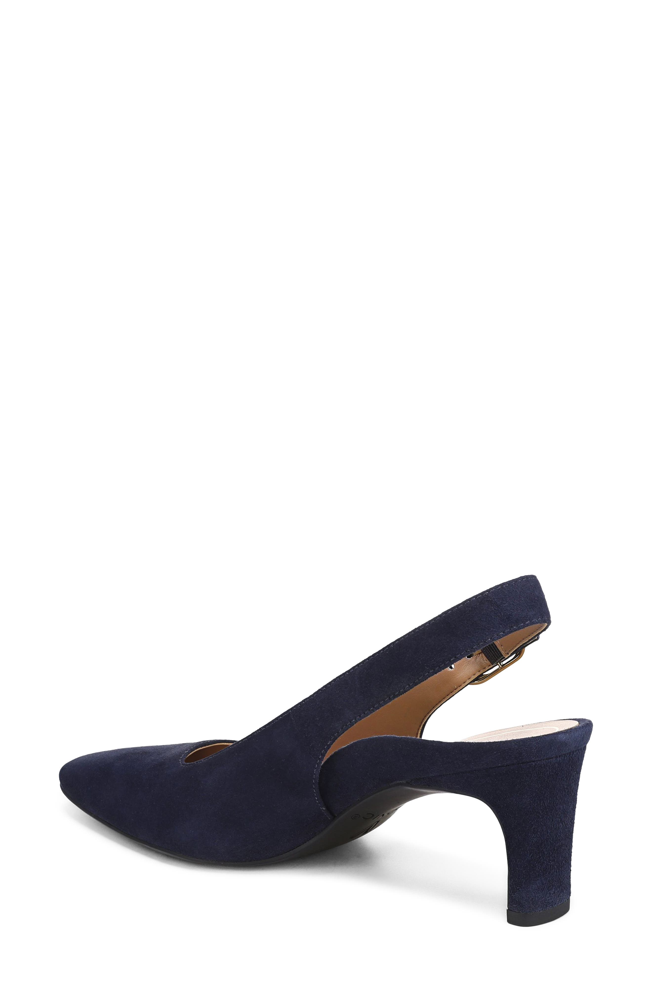 Stella Slingback Pump, Alternate, color, NAVY BLAZER SUEDE