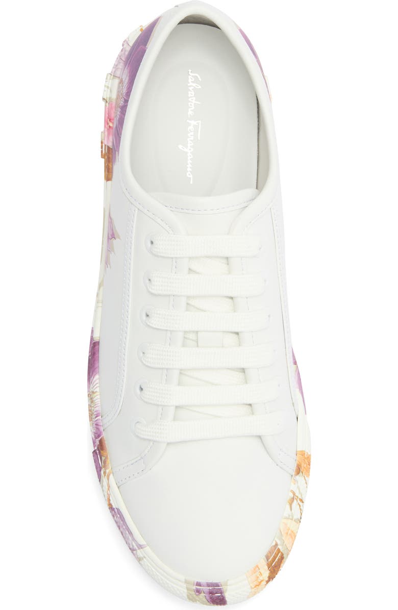FERRAGAMO Borg Floral Print Low Top Sneaker, Alternate, color,