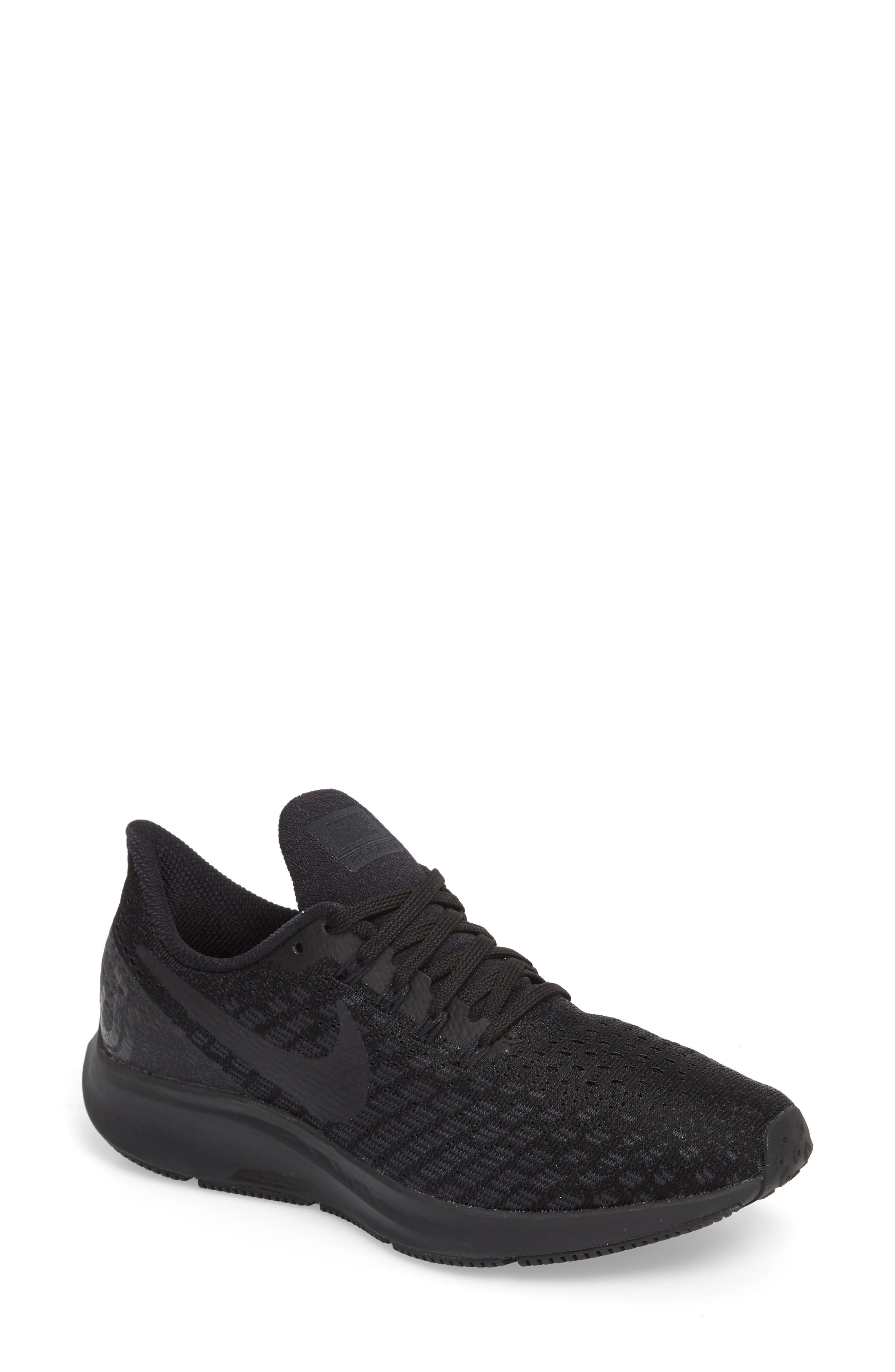 Air Zoom Pegasus 35 Running Shoe, Main, color, BLACK/ OIL GREY/ WHITE