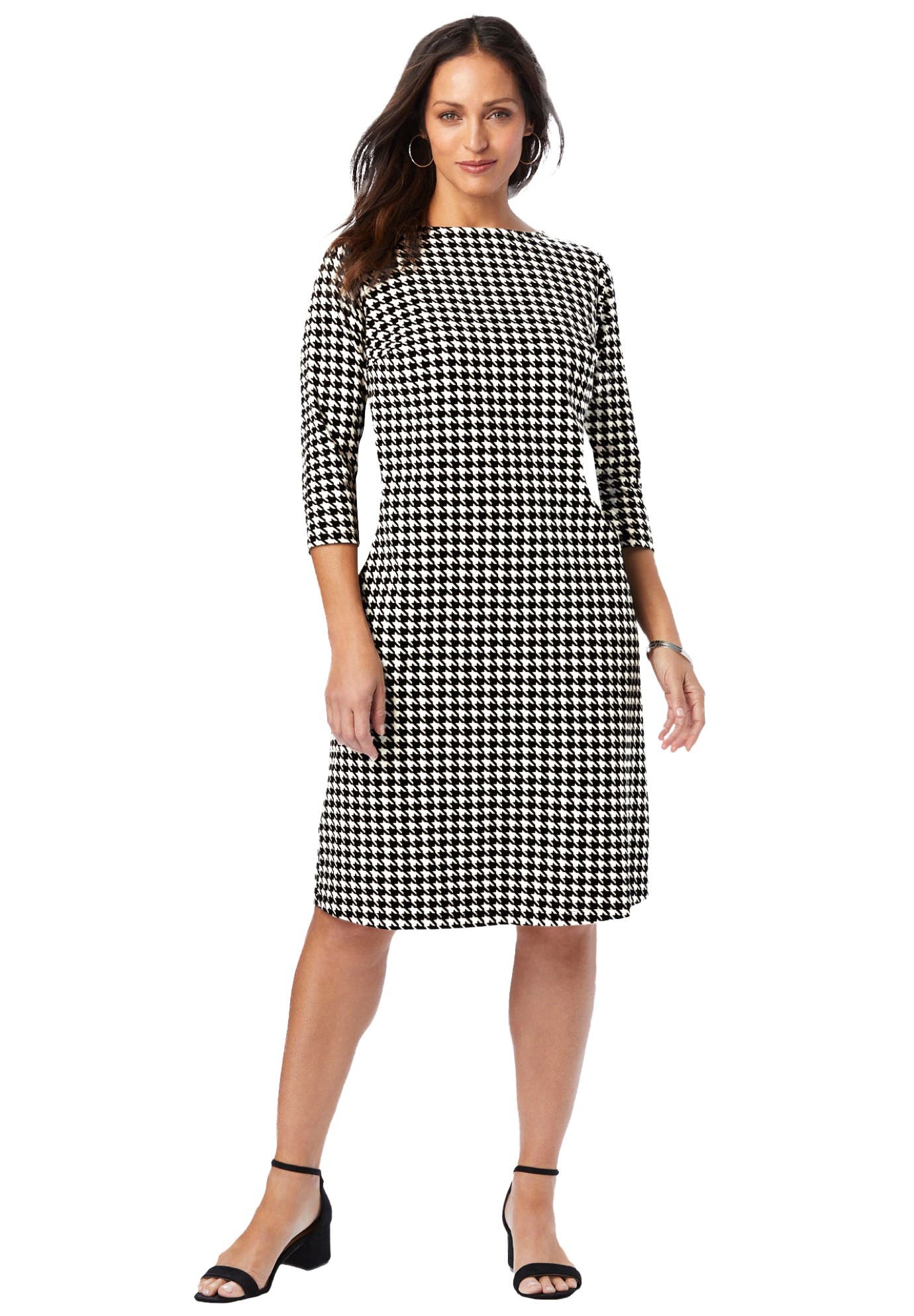 WHITE HOUNDSTOOTH