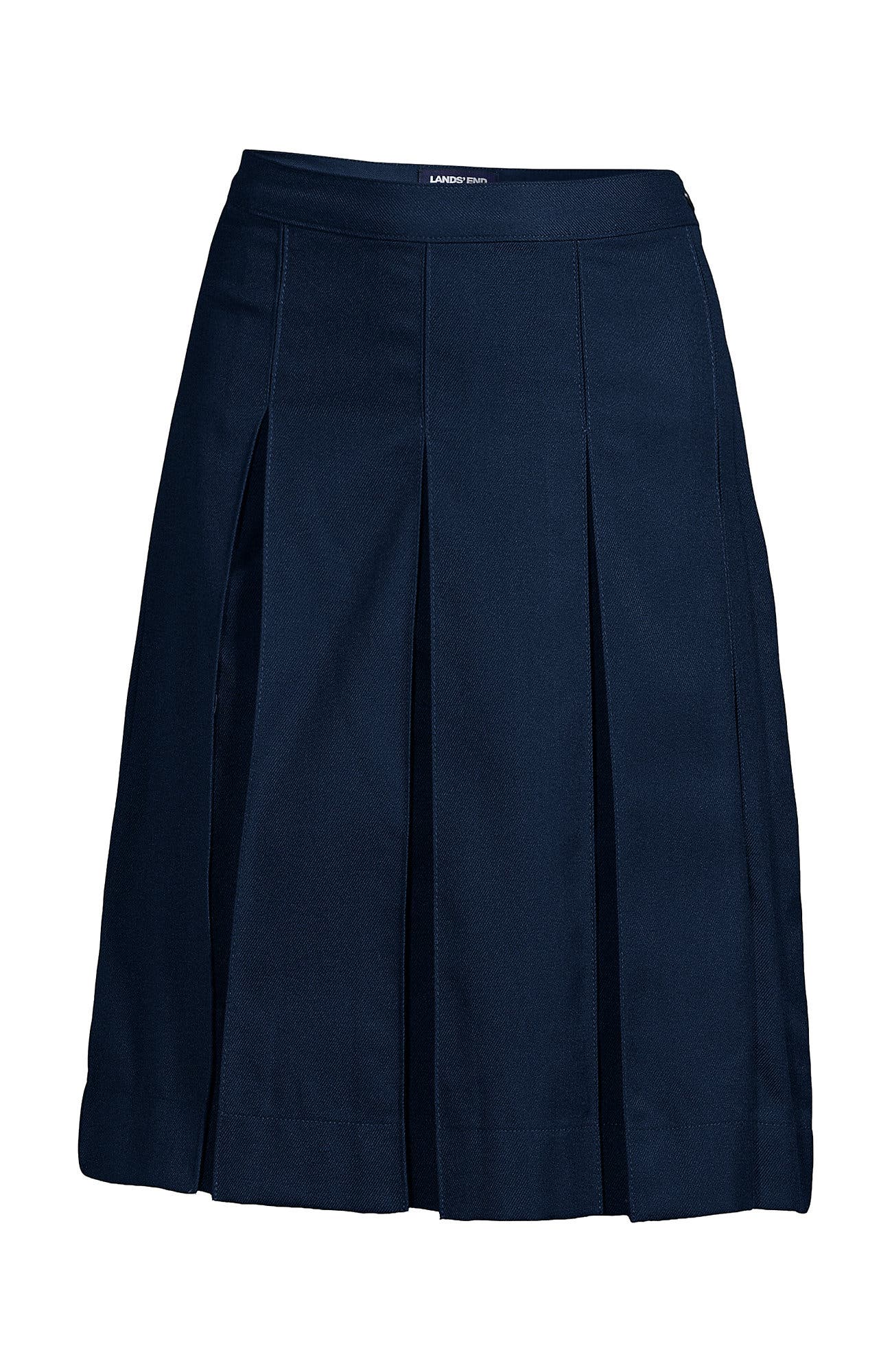 School Uniform  Solid Box Pleat Skirt Above Knee - image 4