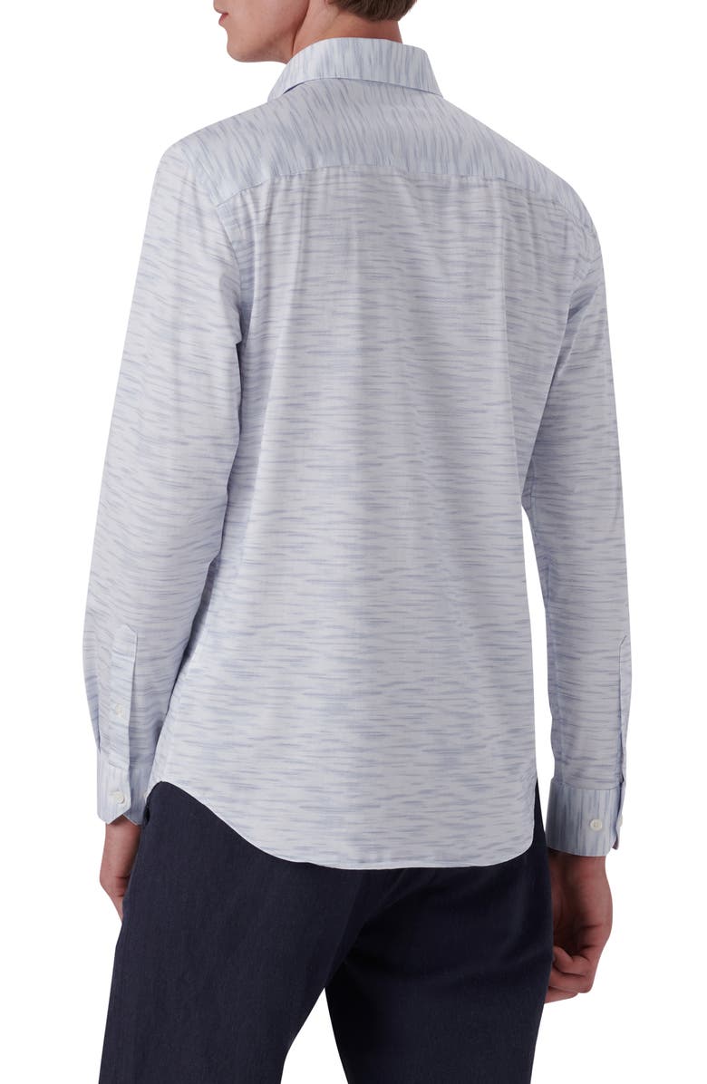 Bugatchi OoohCotton<sup>®</sup> Print Stretch Button-Up Shirt, Alternate, color,