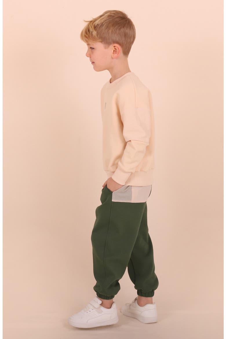Kids' Tech Fleece Cargo Pants, Alternate, color, GREEN