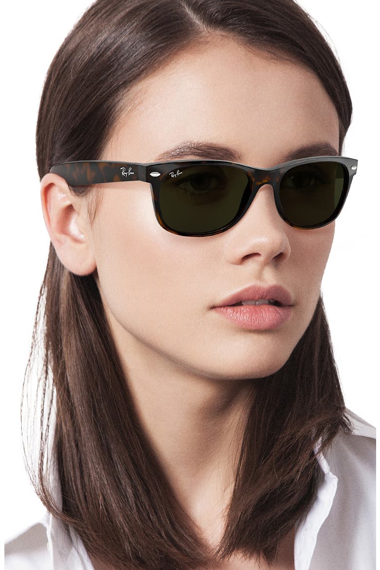 New Wayfarer 52mm Sunglasses, Alternate, color, DARK TORTOISE