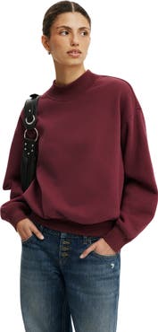 Cotton On Women's Mock Neck Sweatshirt