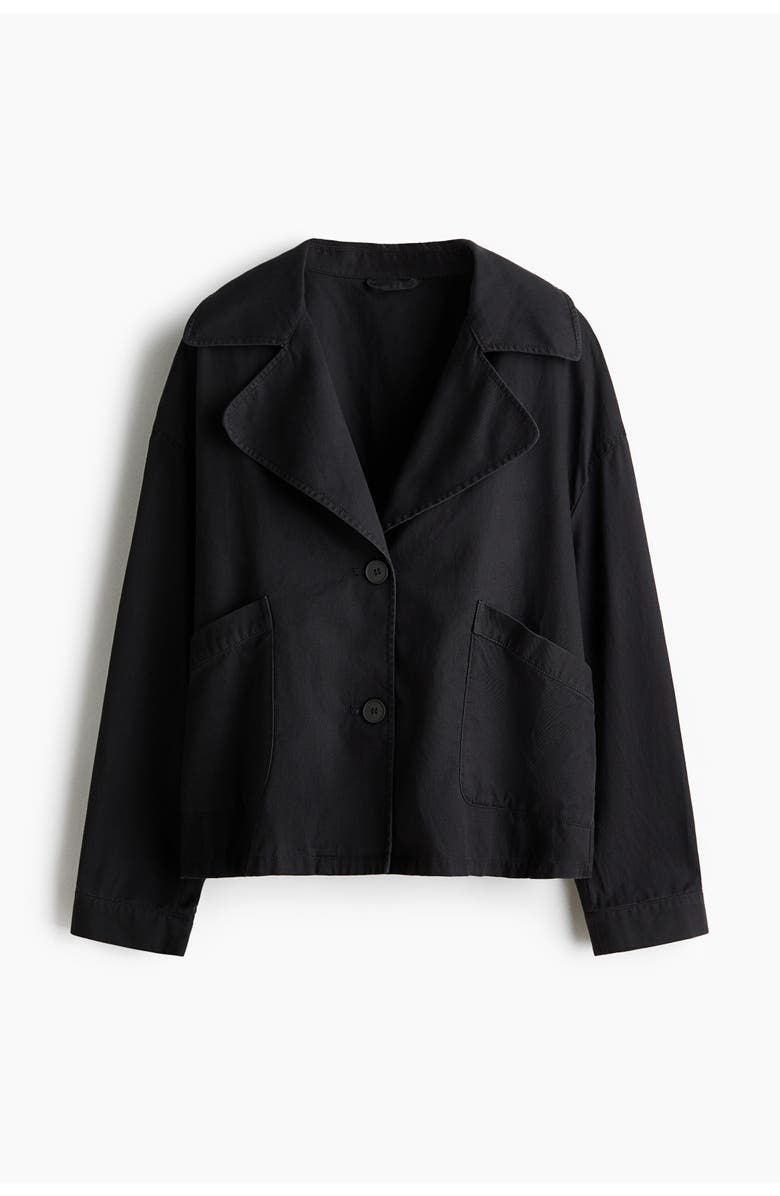 H&M Twill jacket, Alternate, color, Charcoal Gray