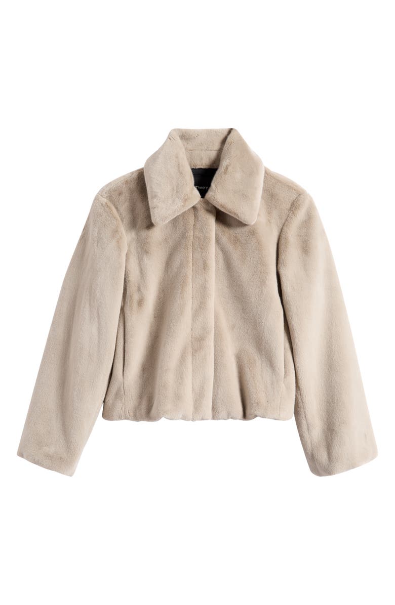 Theory Faux Fur Coat, Alternate, color, Mirror