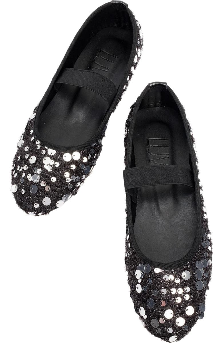 Prologue Shoes Grego Sequin Embellished Flat, Alternate, color,
