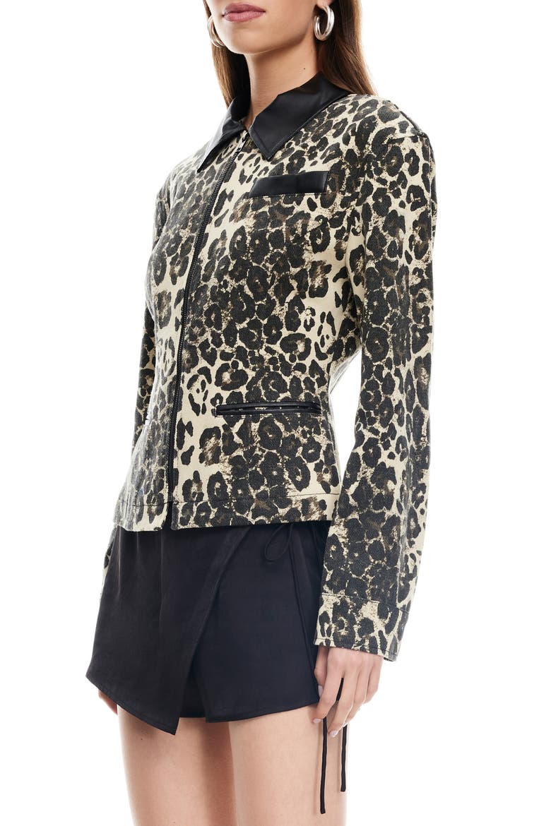 Soho Leopard Print Jacket, Alternate, color, LEOPARD