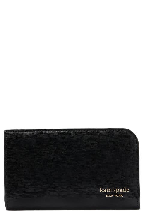 medium devin saffiano leather zip wallet