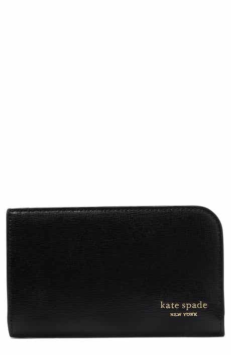 medium devin saffiano leather zip wallet