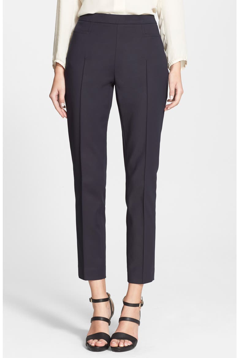 Franca Techno Cotton Blend Pants, Main, color, DEEP NAVY