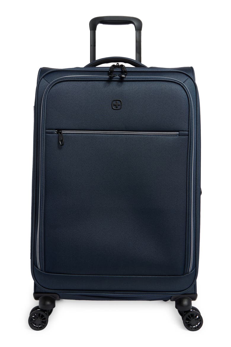 24-Inch Softside Spinner Luggage, Main, color, NAVY