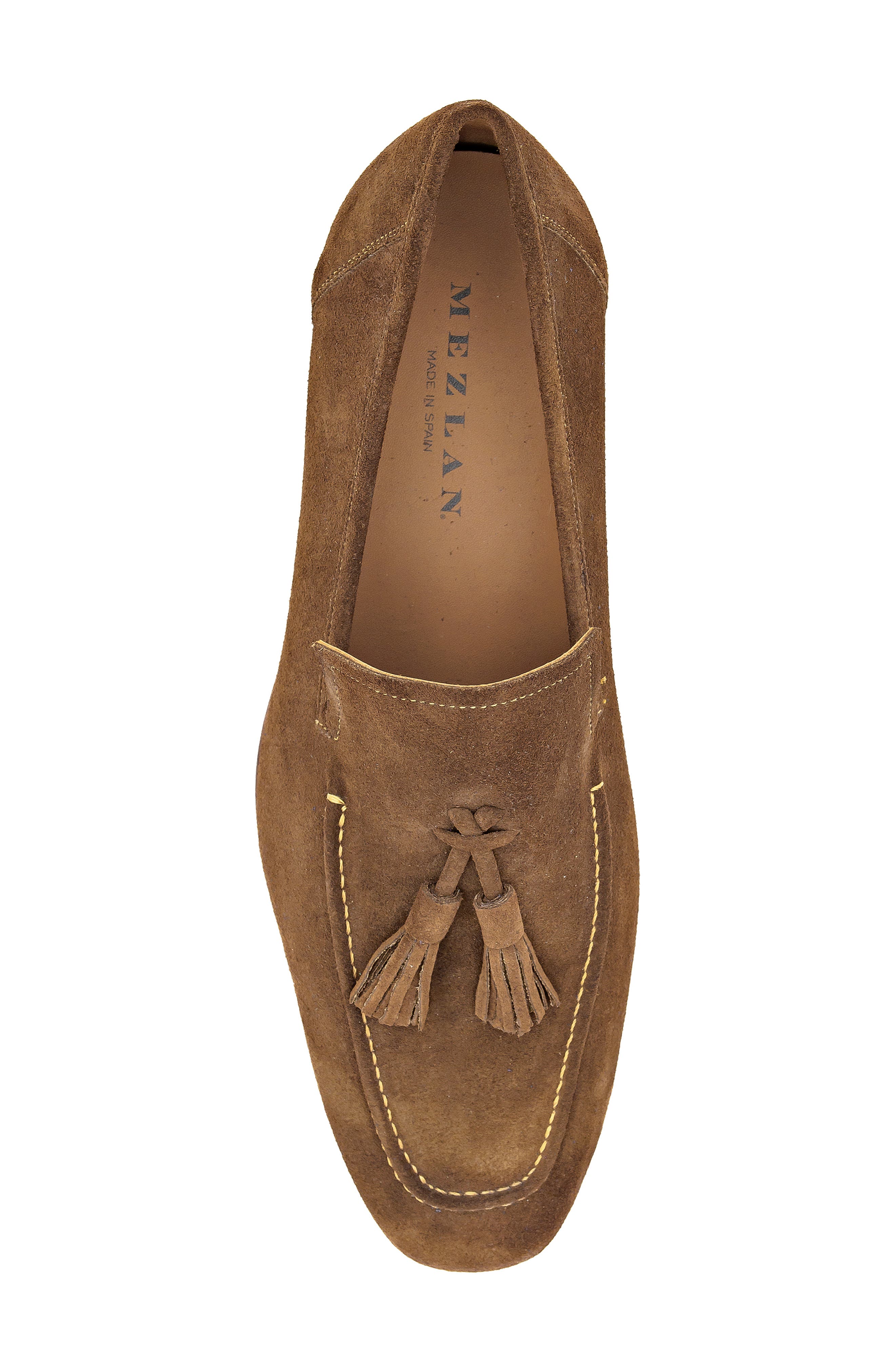 Mezlan English Tassel Loafer, Alternate, color, Chestnut